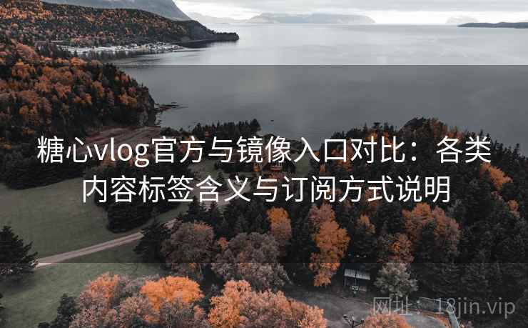 糖心vlog官方与镜像入口对比：各类内容标签含义与订阅方式说明