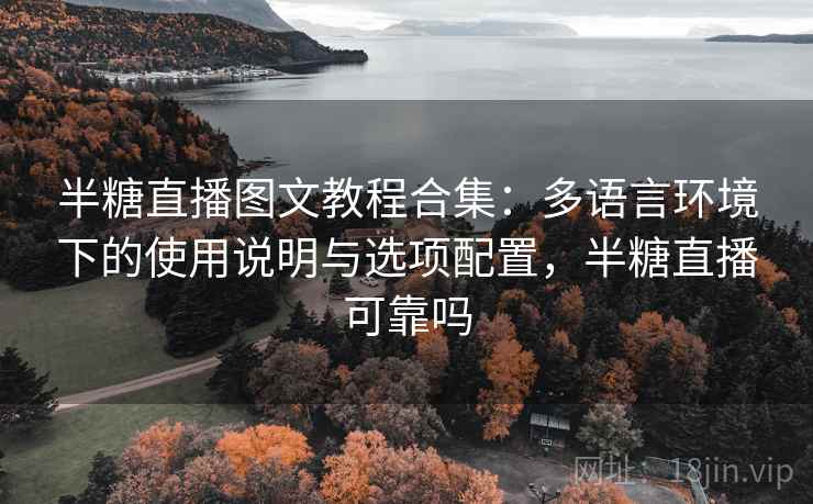 半糖直播图文教程合集：多语言环境下的使用说明与选项配置，半糖直播可靠吗