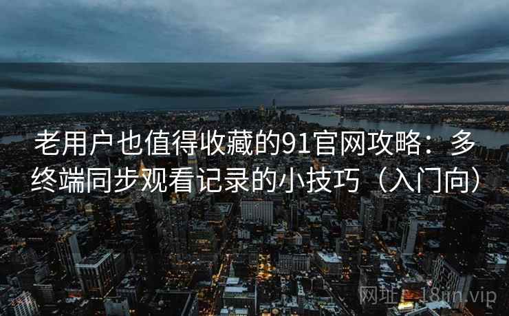 老用户也值得收藏的91官网攻略：多终端同步观看记录的小技巧（入门向）