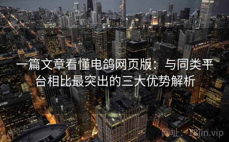 一篇文章看懂电鸽网页版：与同类平台相比最突出的三大优势解析
