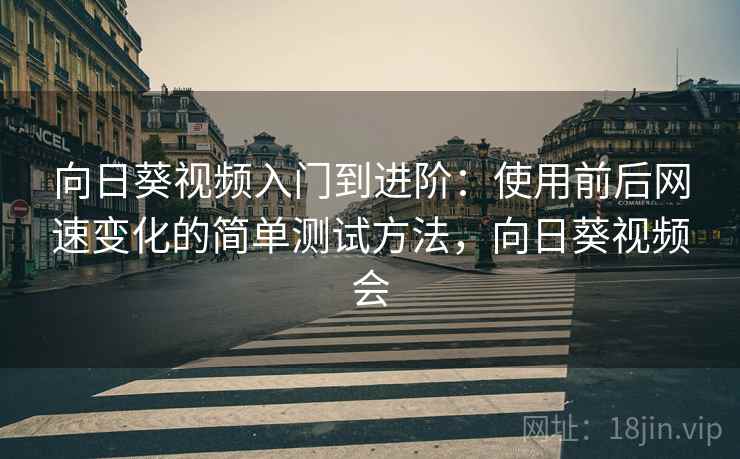 向日葵视频入门到进阶：使用前后网速变化的简单测试方法，向日葵视频会