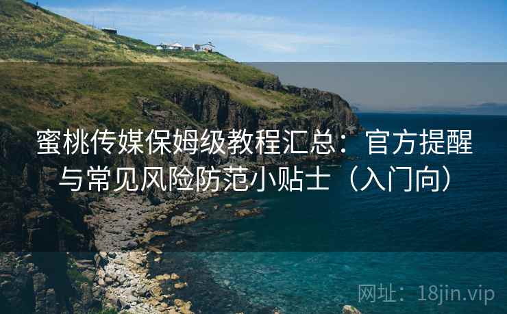 蜜桃传媒保姆级教程汇总：官方提醒与常见风险防范小贴士（入门向）