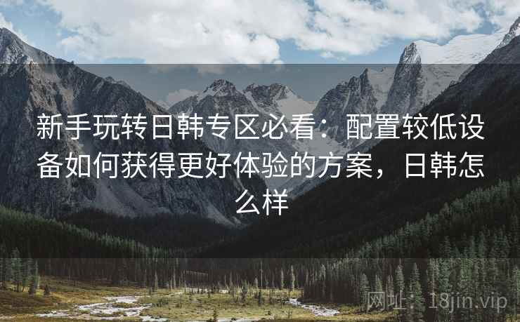 新手玩转日韩专区必看:配置较低设备如何获得更好体验的方案,日韩怎么样 新手玩转日韩专区必看:配置较低设备如何获得更好体验的方案,日韩怎么样